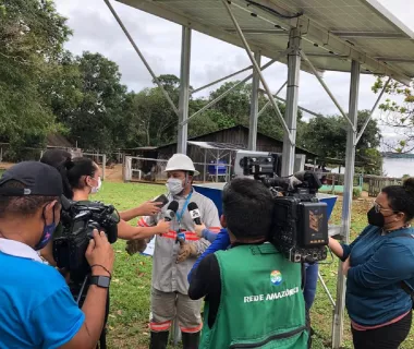 Primeira comunidade beneficiada pelo Mais Luz Para Amazônia em Rondôni