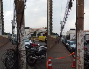 Energisa vai fiscalizar 520 mil postes contra emaranhado de fios de op Energisa vai fiscalizar 520 mil postes contra emaranhado de fios de op