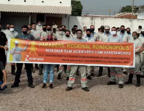 Regional da Energisa MT em Rondonópolis chega a 1.000 dias sem acident