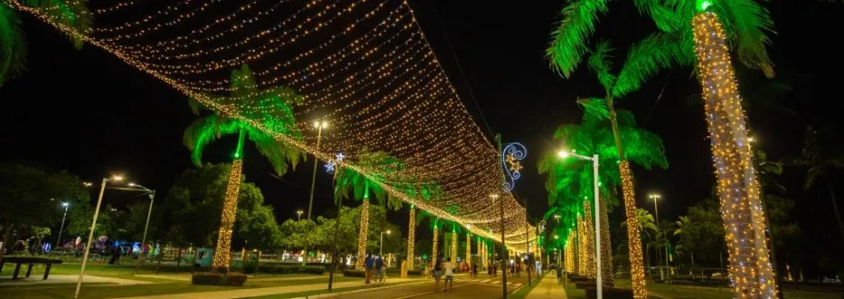 Parque da Sementeira recebe tradicional iluminação de Natal