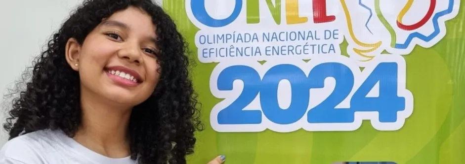 Malu Araújo Azevedo, aluna vencedora da ONEE