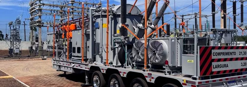 Foto da subestação móvel digital