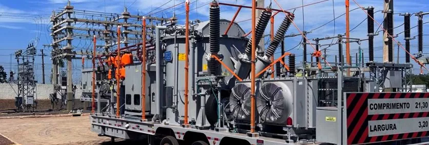 Foto da subestação móvel digital
