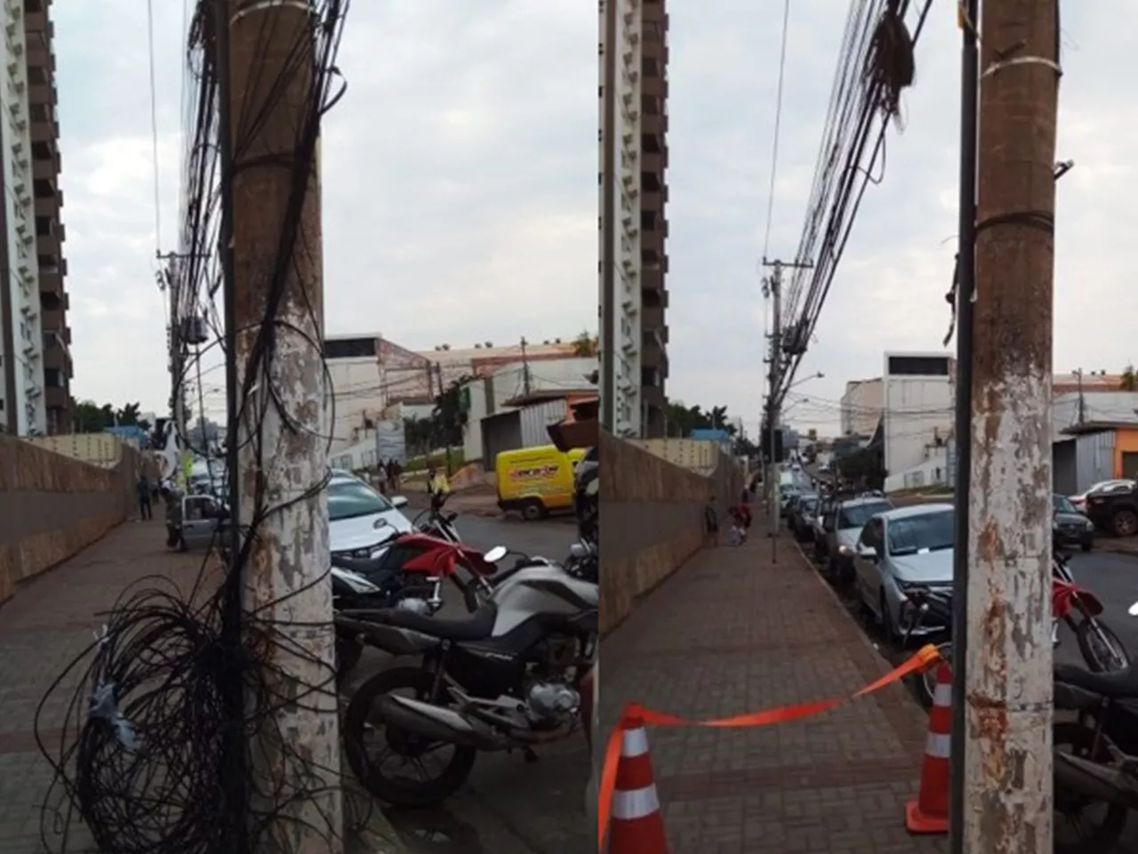 Energisa vai fiscalizar 520 mil postes contra emaranhado de fios de operadoras em Mato Grosso