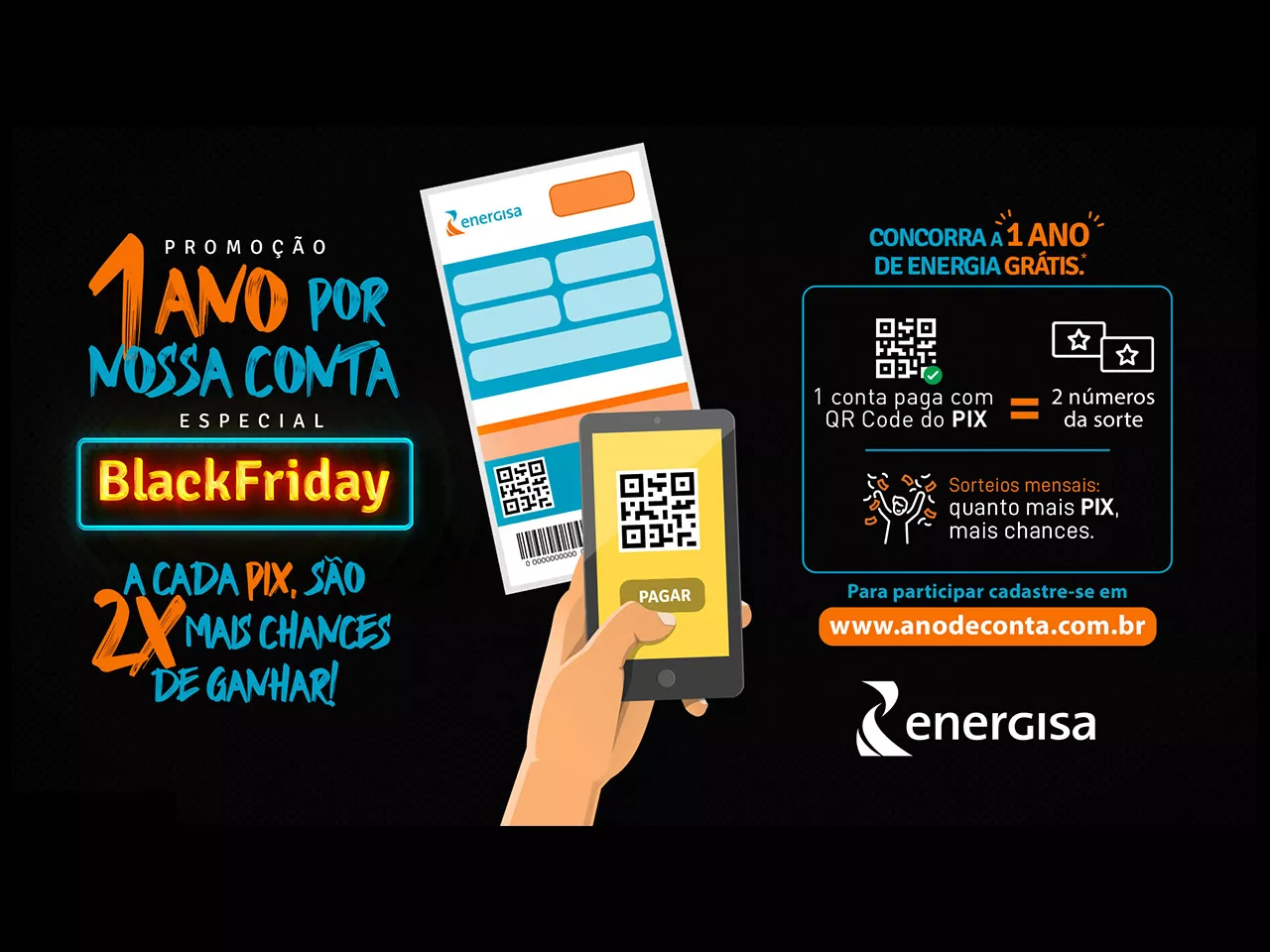 Promoção “1 ano por nossa conta” oferece números em dobro na Black Friday